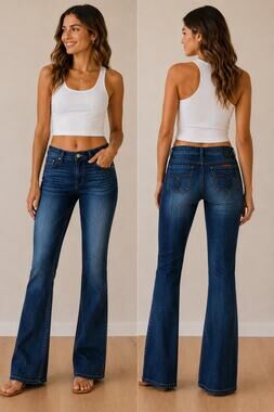 Riders By Lee women's Mid-rise Bootcut Jeans size 8M